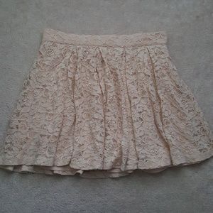 Beige Lace Skirt